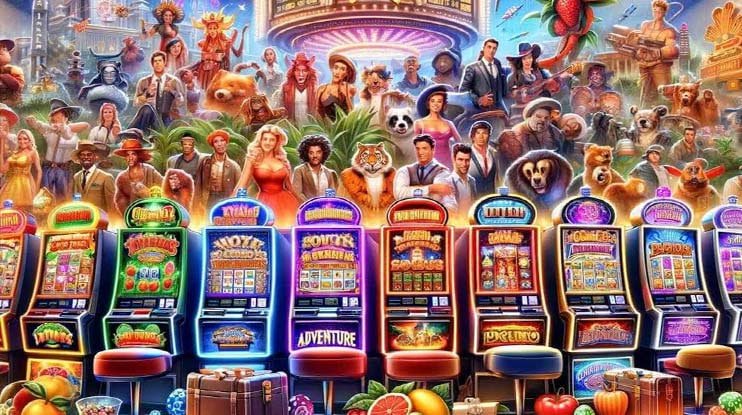 Tampilan game slot online LIG88 di layar smartphone dengan animasi jackpot dan simbol bonus berputar